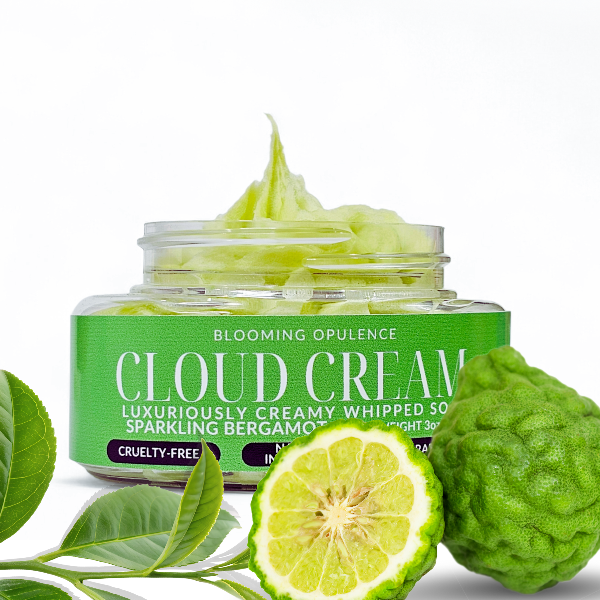 CLOUD CREAM | SPARKLING BERGAMOT | WITH MOISTURIZING SHEA & OLIVE OIL