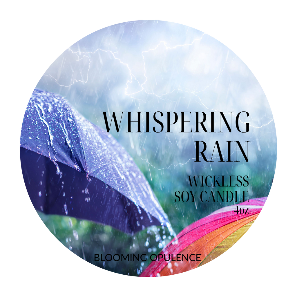 WHISPERING RAIN | WICKLESS CANDLE | FRESH SCENT