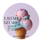 LAVENDER GELATO | LAVENDER WICKLESS CANDLE | NATURAL SOY CANDLE