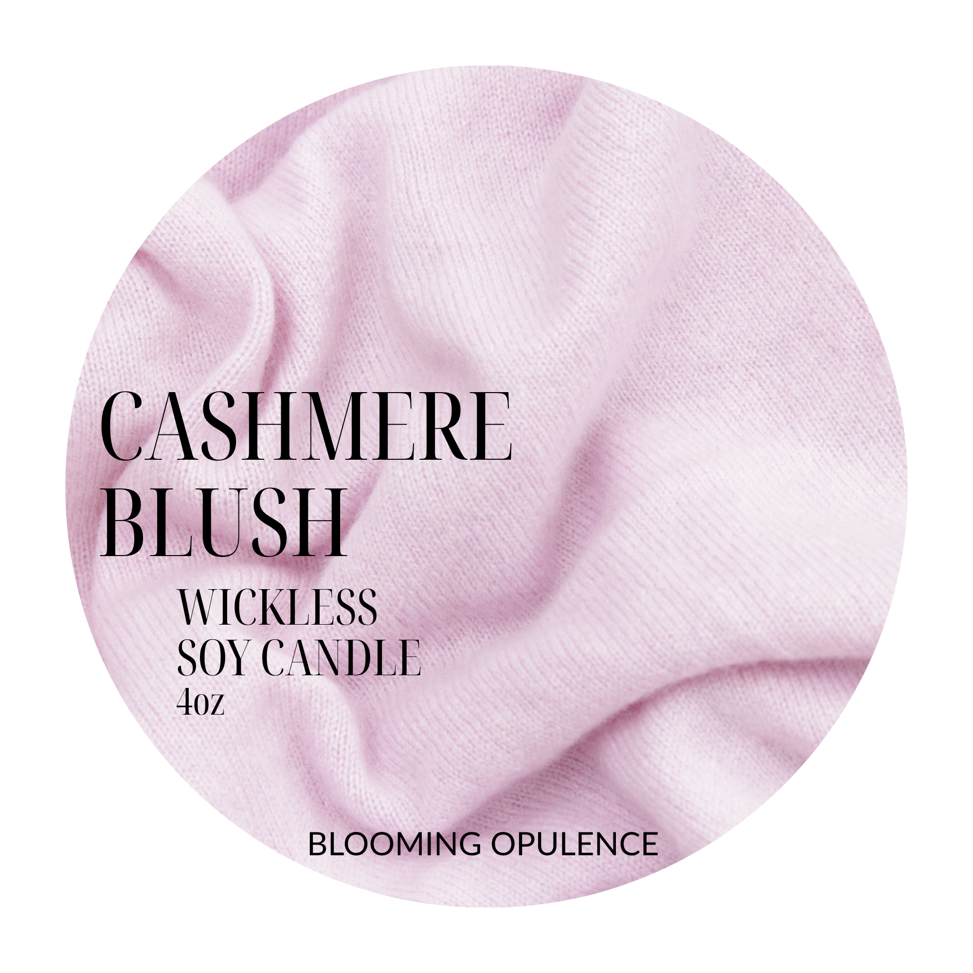 CASHMERE BLUSH | WICKLESS CANDLE FOR SMALL SPACES