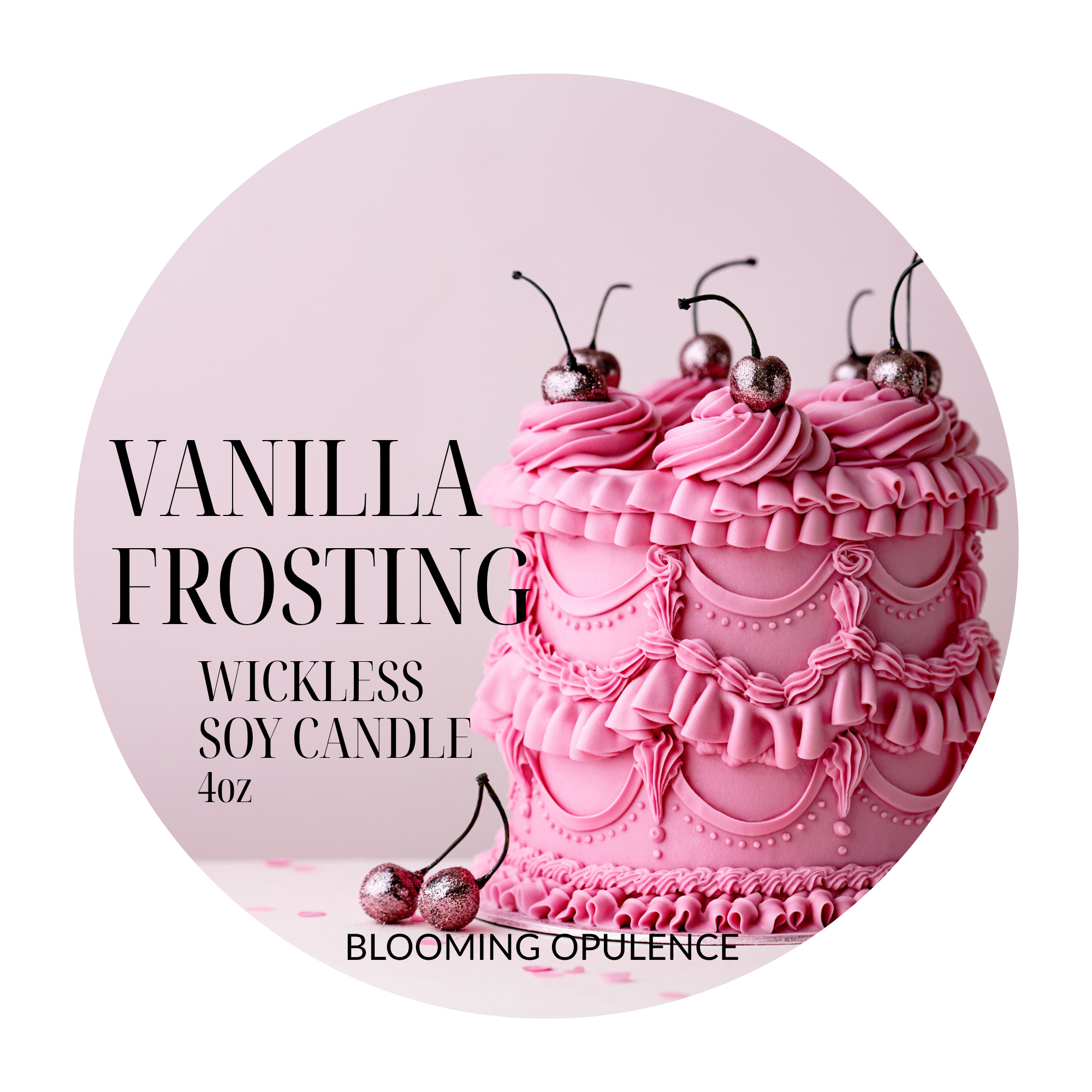 VANILLA FROSTING | SOY WICKLESS CANDLE