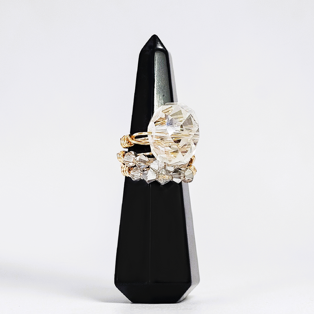 EVERYDAY STATEMENT RING SET OF 3