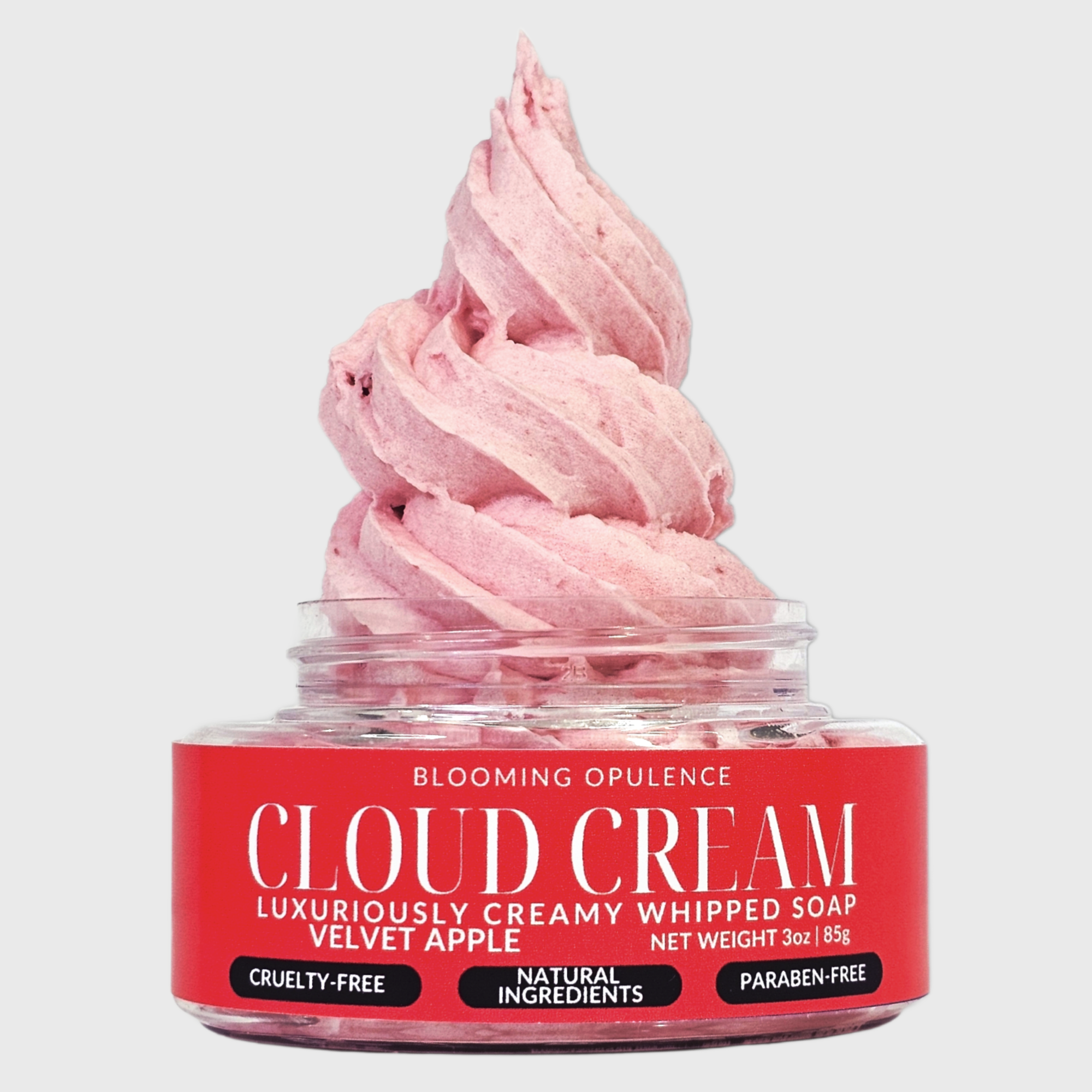 CLOUD CREAM | VELVET APPLE | CREAMY WHIPPED SOAP WITH MOISTURIZING SHEA & OLIVE OIL