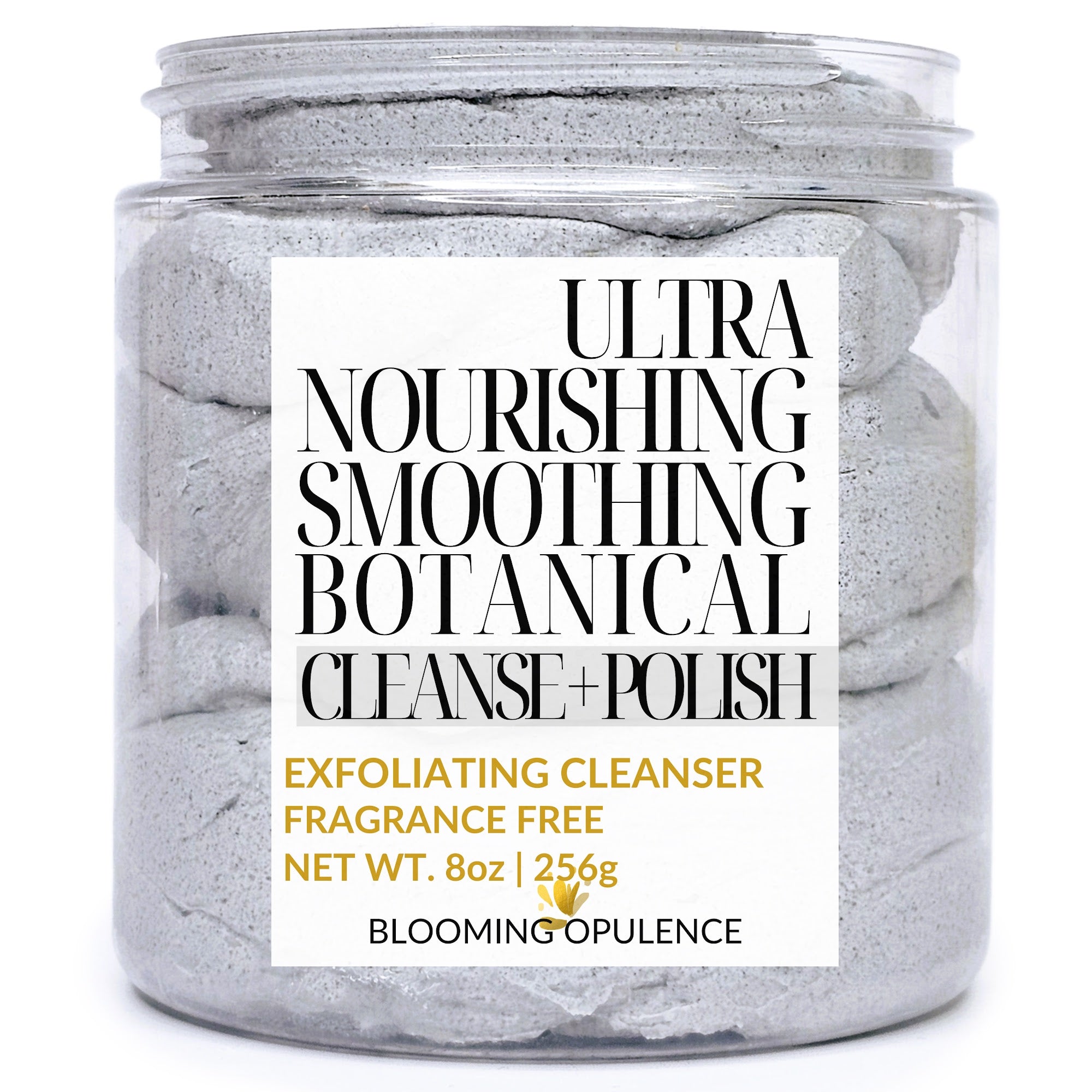 ACTIVATED CHARCOAL | ARTIFICIAL DYE FREE | CLEANSE + POLISH | EXFOLIATING CLEANSER
