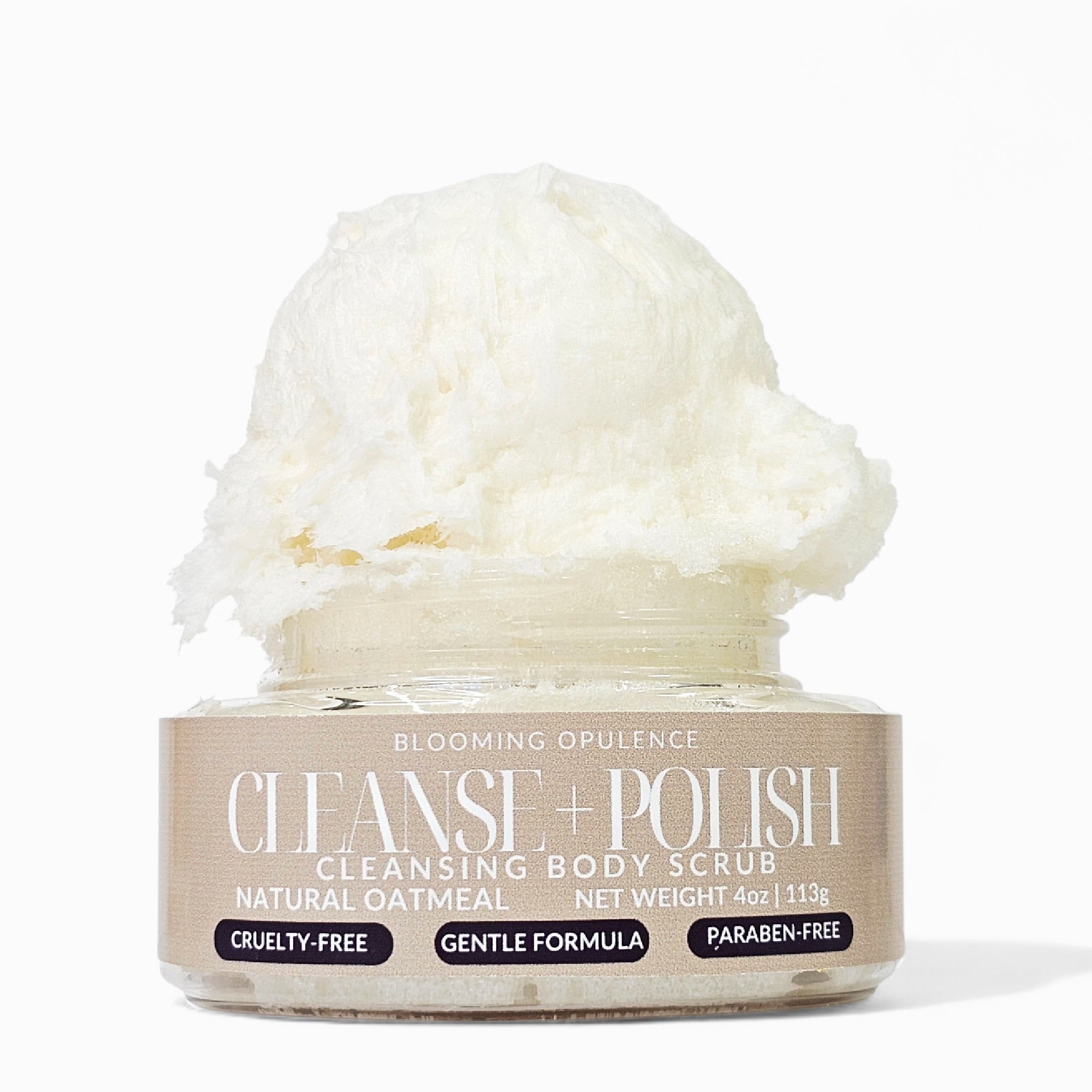 CLEANSE + POLISH | COLLOIDAL OATMEAL | FRAGRANCE-FREE | ARTIFICIAL DYE FREE | EXFOLIATING CLEANSER
