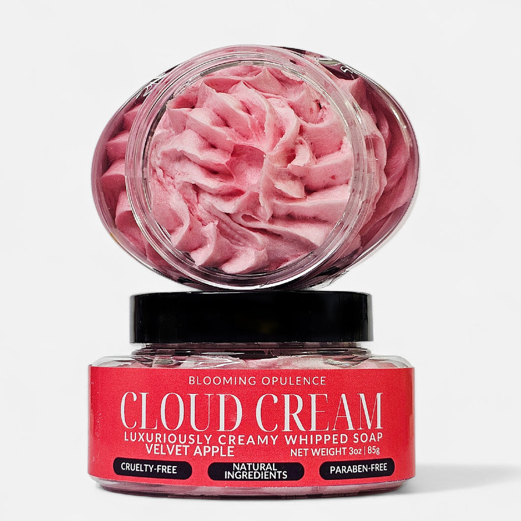 CLOUD CREAM | VELVET APPLE | CREAMY WHIPPED SOAP WITH MOISTURIZING SHEA & OLIVE OIL