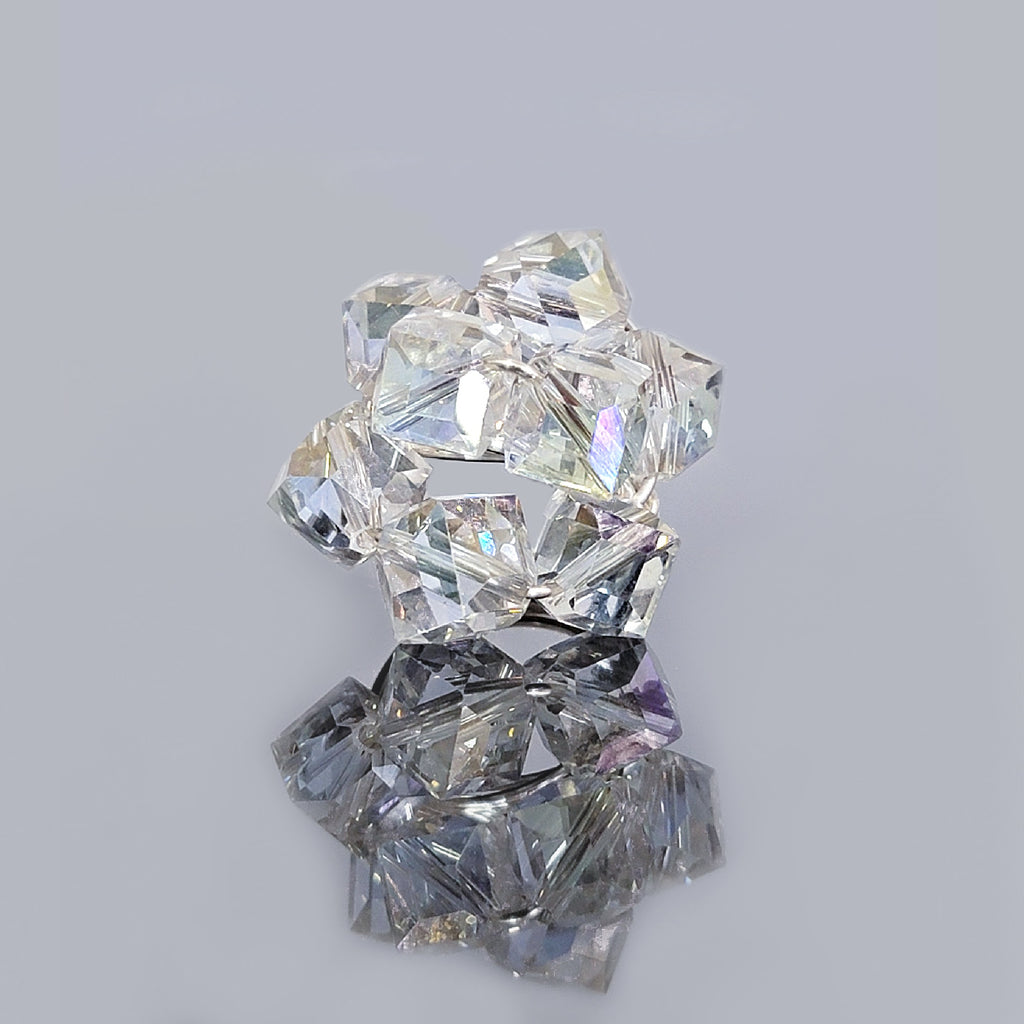 SILVER FLOWER RING