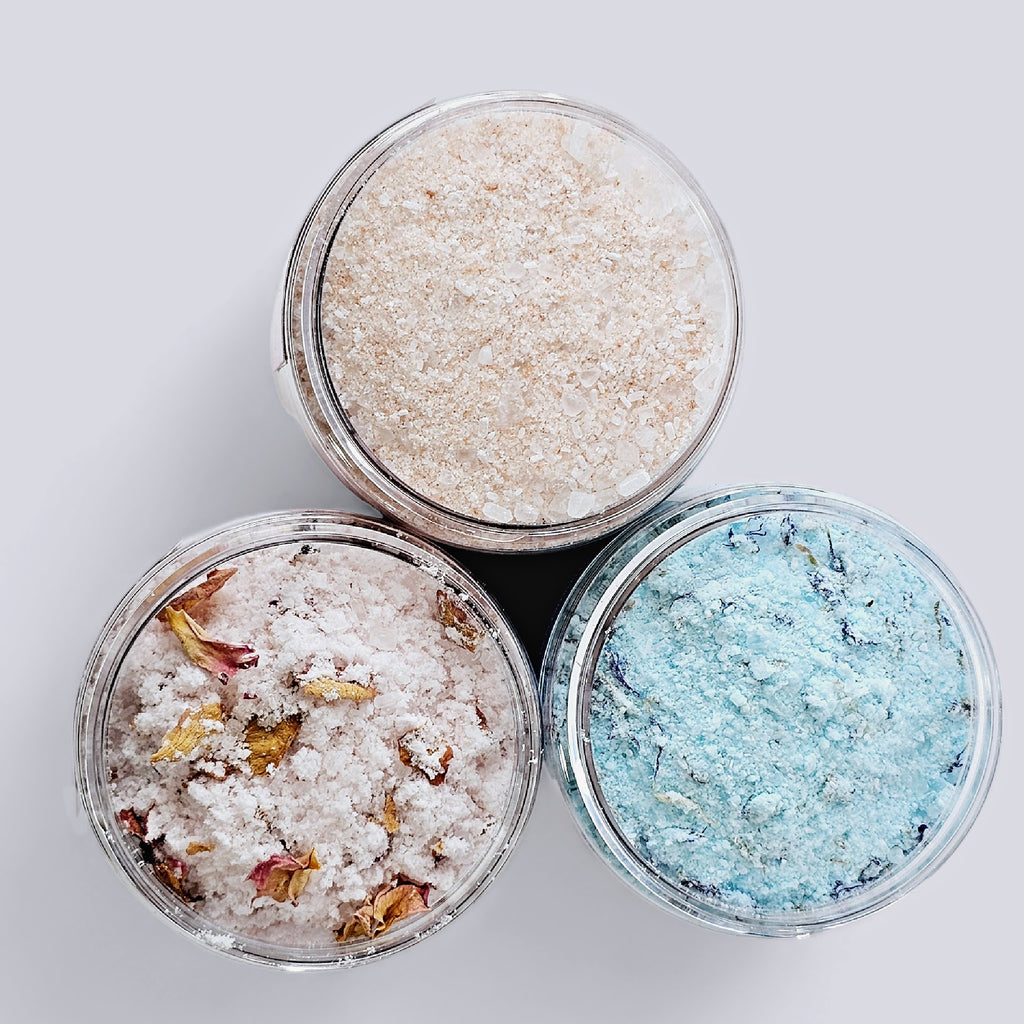 BATH SALT GIFT SET | NATURAL SALTS FOR BATH | SET OF 3