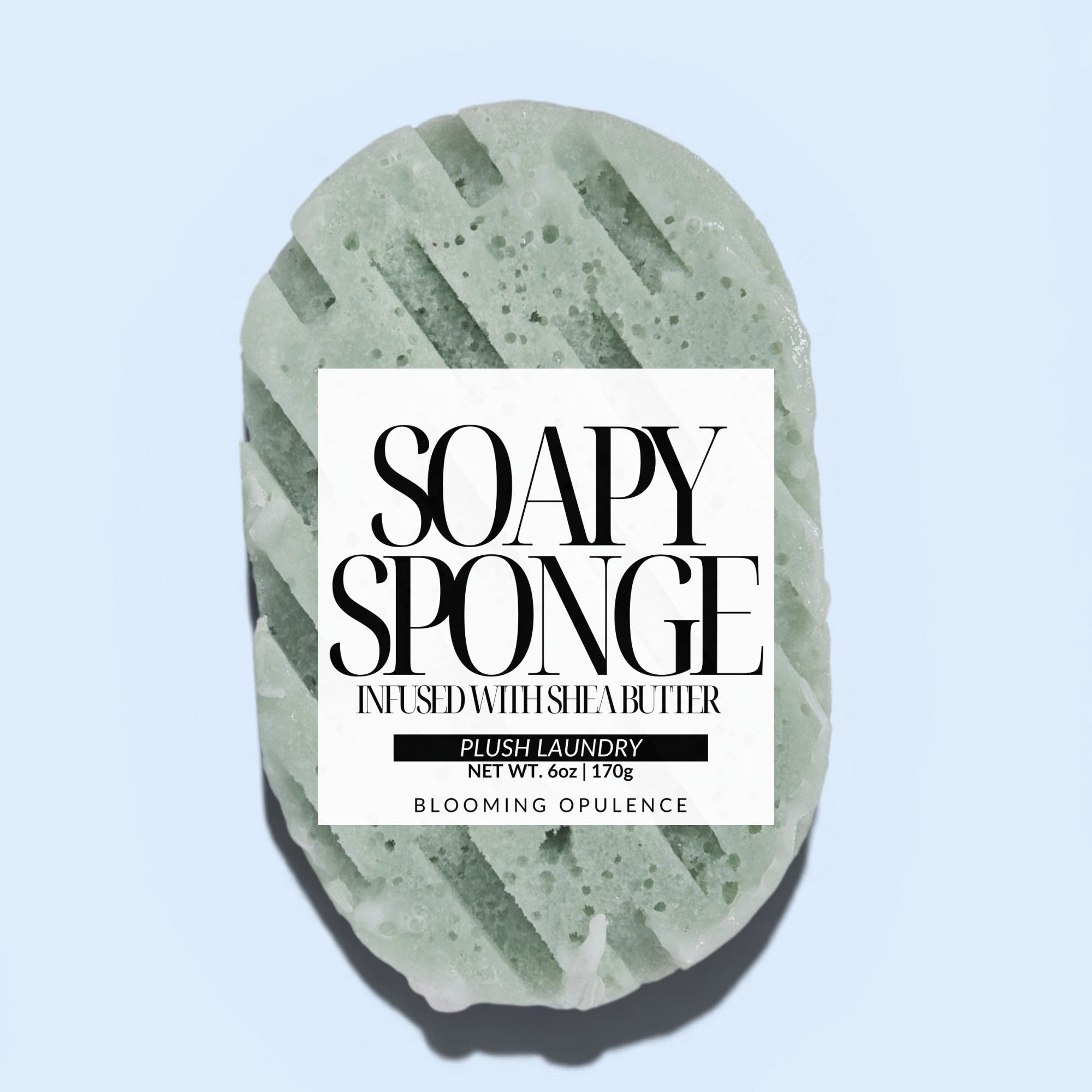 PLUSH LAUNDRY | EXFOLIATING SOAPY SPONGE WITH SHEA BUTTER