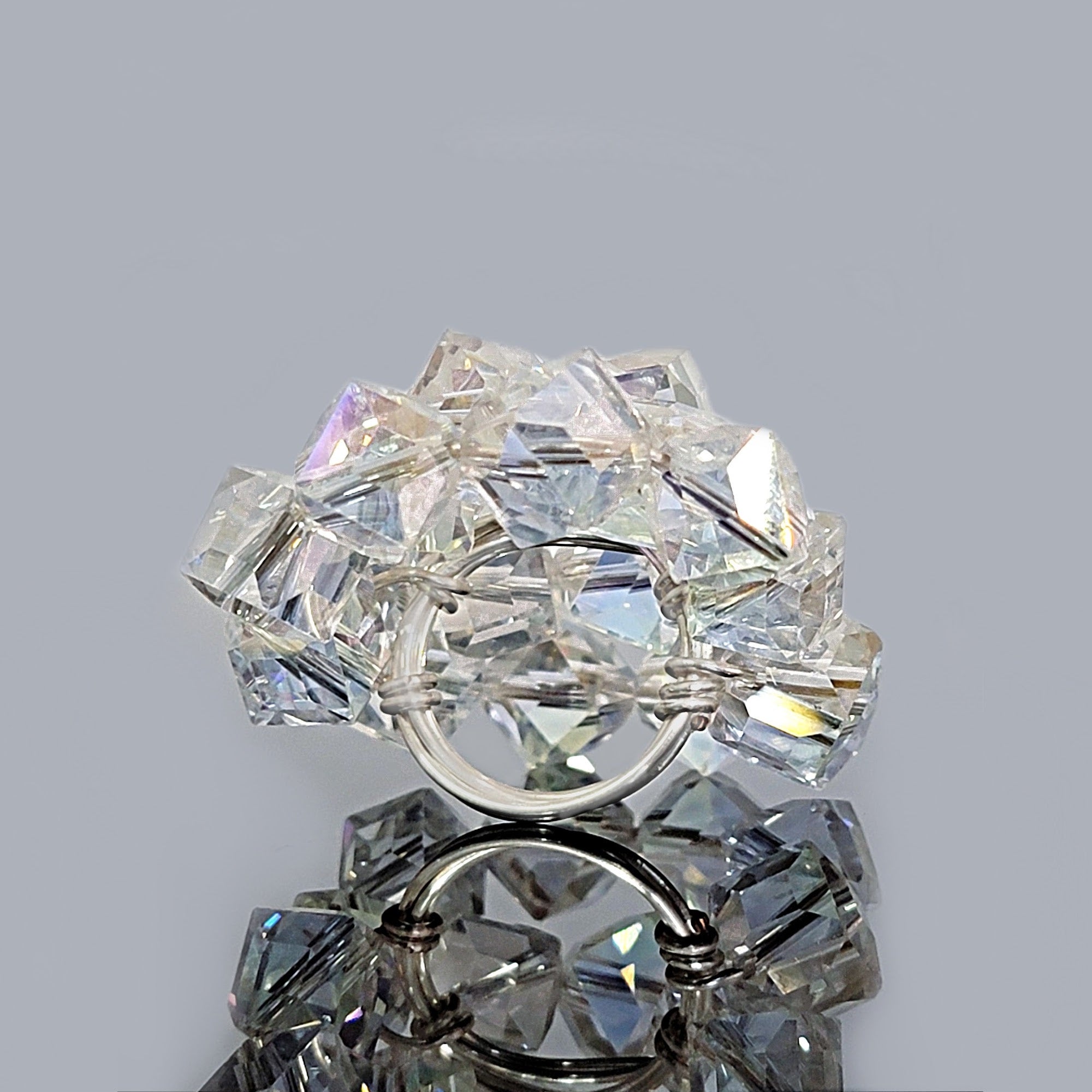 LARGE CRYSTAL RING