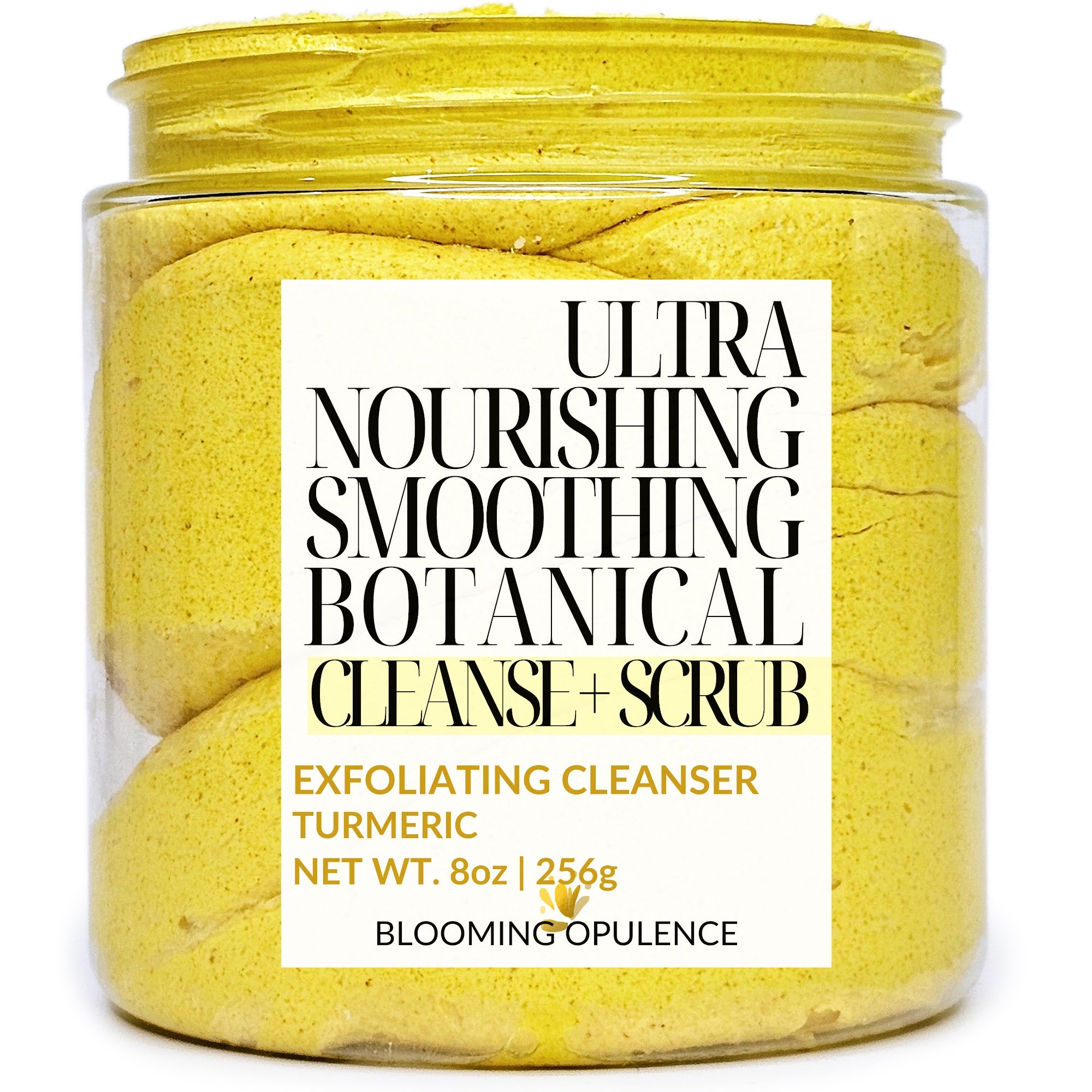 NATURAL TURMERIC | FRAGRANCE FREE | ARTIFICIAL DYE FREE | CLEANSE + POLISH | EXFOLIATING CLEANSER