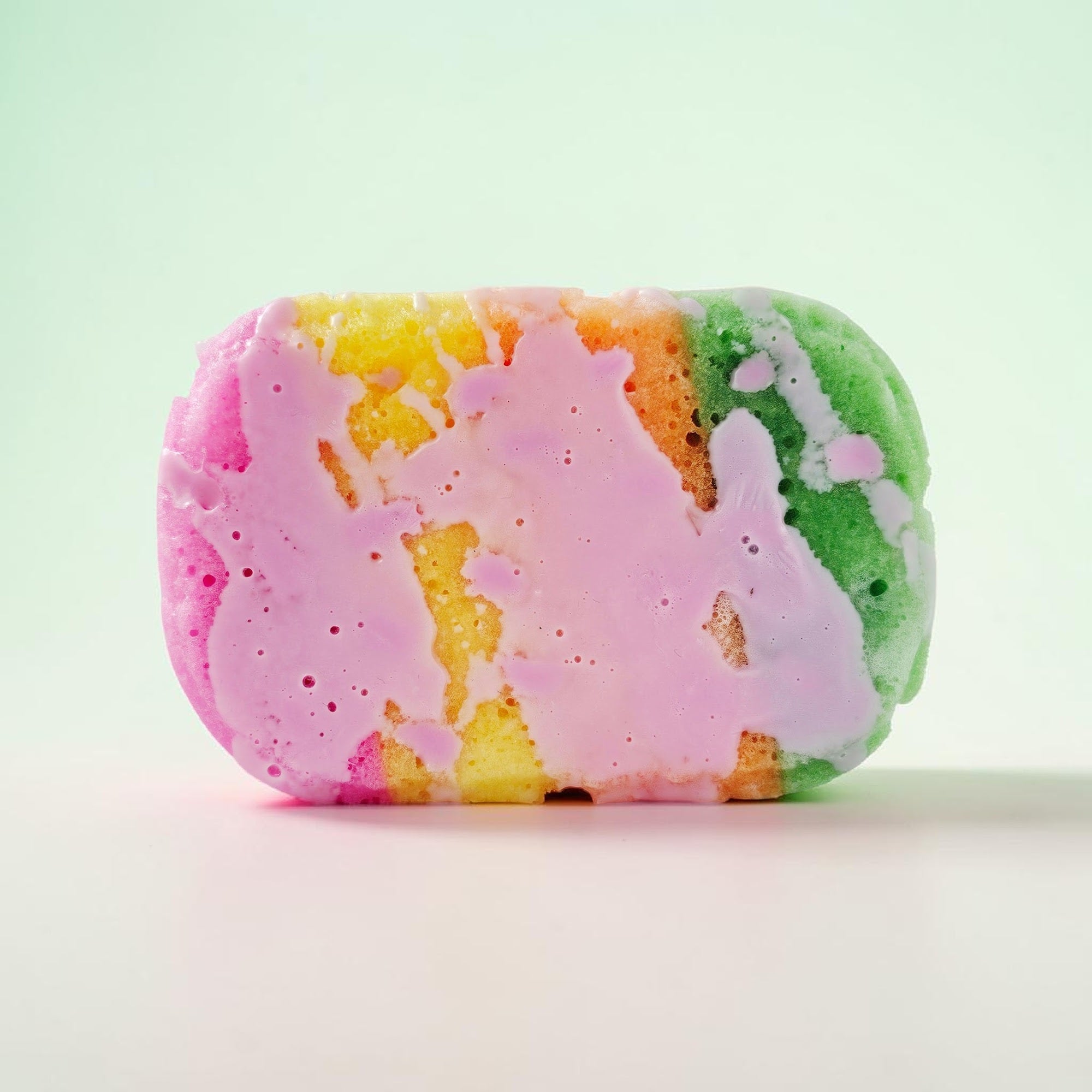 SOAPY SPONGE INFUSED WITH SHEA BUTTER | TROPICAL PAPAYA