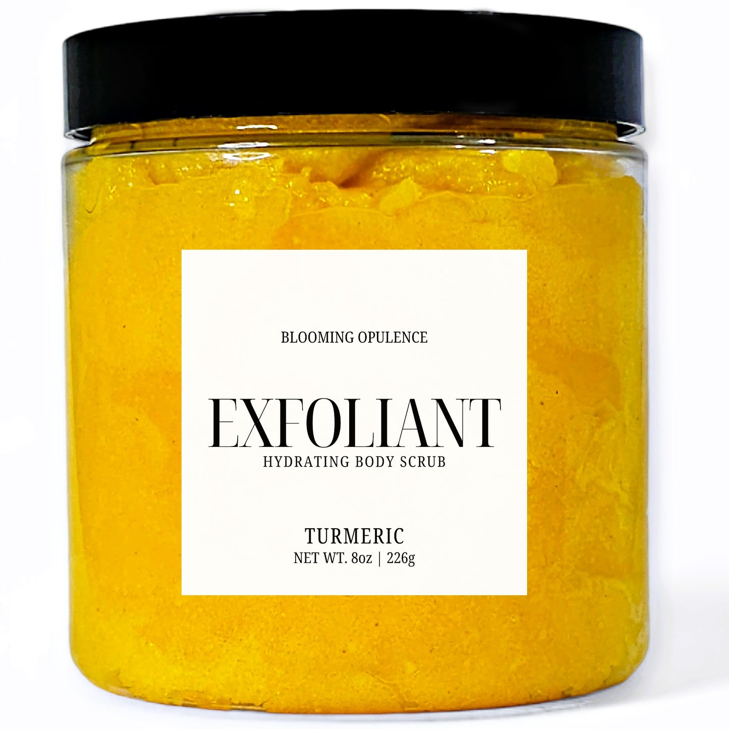 TURMERIC BODY SCRUB | UNSCENTED BODY SCRUB | 8 OUNCES