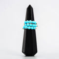 TURQUOISE CRYSTAL STACKING RING SET OF 3